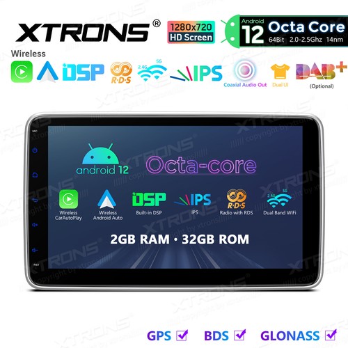 XTRONS 8-Kern Android 12 Autoradio GPS Navi 1 DIN 2+32GB 1280*720 DSP WLAN USB - Bild 9 von 14