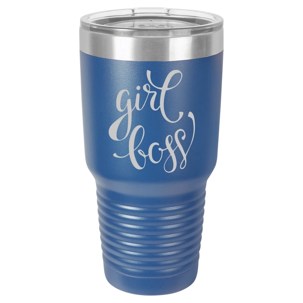 Tumbler 20oz 30oz Travel Mug Cup Vacuum Insulated Stainless Steel Girl Boss