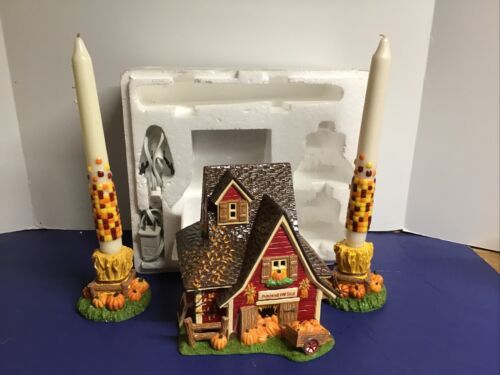 Dept 56 ~ THANKSGIVING BELEUCHTETES HAUS ~ 5er Set ~ unverbrannte Kerzen ~ neuwertig ~ EUC!! - Bild 2 von 5