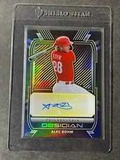 🔥 2021 Chronicles Alec Bohm Obsidian  GOLD ETCH YELLOW /10 Auto RC ROOKIE