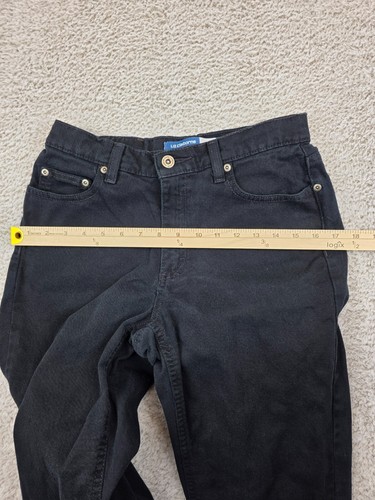 Liz Claiborne Women's Classic Fit Stretch Black Jeans Size 8 Petite - Picture 5 of 13