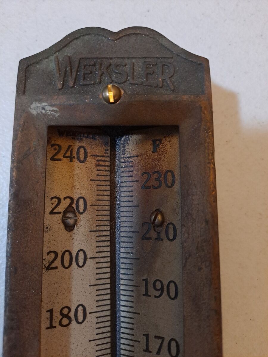 Vintage Weksler Thermometer New York City Industrial Salvage Vintage Weksler Thermometer New York City Industrial Salvage