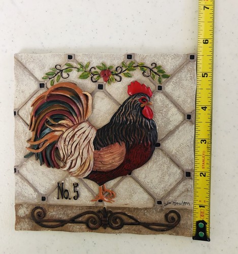 HAHN Nr. 5 WANDSCHILD PLAKETTE von Jo Moulton Harz Bauernhaus Blockhaus Natur - Bild 3 von 8