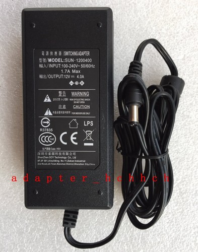 New Original OEM SOY 12V 4A Power Adapter for Q-See QT426 16 Channel H.264 DVR - Picture 2 of 4