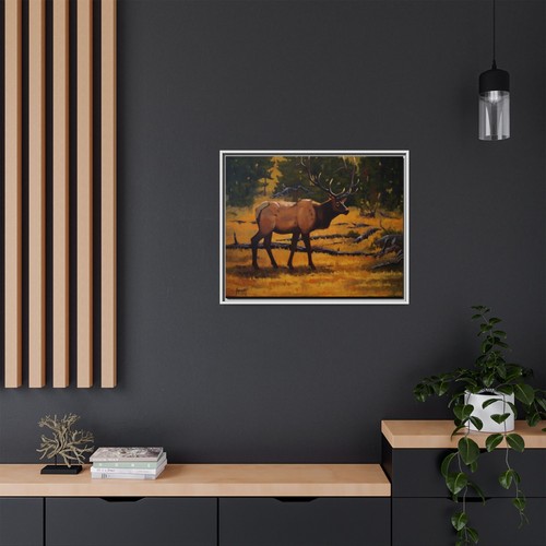 Bull Elk Matte Canvas, Framed (Multi-color) Cottagecore - Bild 25 von 37