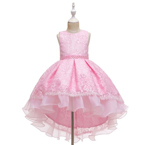 Flower Girls Dress Princess Party Pageant Wedding Christmas Prom Tulle Maxi Gown - Picture 48 of 68