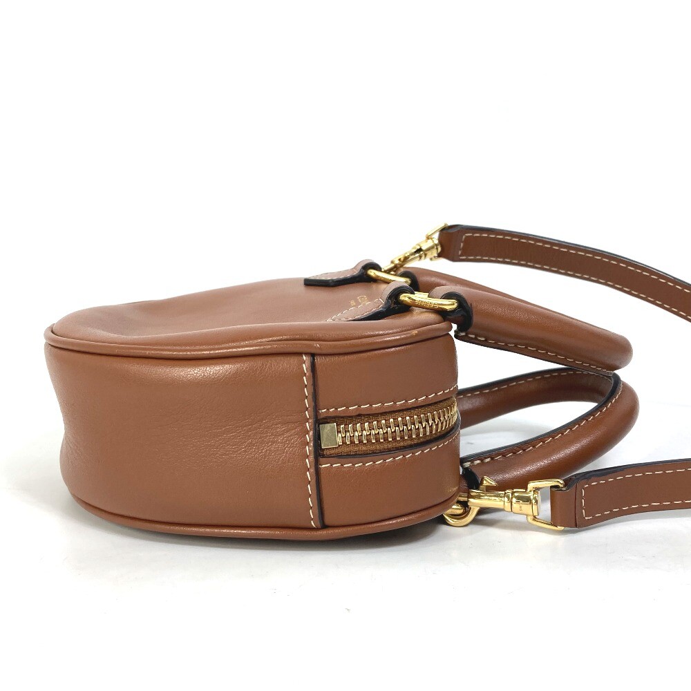 CELINE heart medium logo 2WAY Hand Bag Pochette Bag