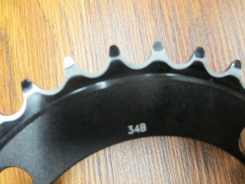 THE HIVE 104 BCD 34T 4 BOLT NON RAMPED NON PINED CHAIN RING - Picture 2 of 4