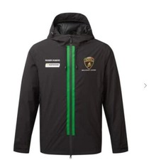 2024 Automobili Lamborghini Squadra Corse Team Rain Jacket - Black (with a tag)