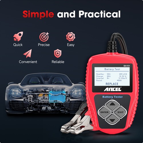 12V Automotive Car Battery Load Tester Volt Cranking Charging Test 100 ~ 2000CCA - Picture 12 of 23