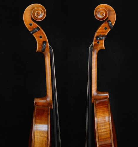 Great Violin 4/4 Full Size Guarneri Violin Antiqued Style Oil Varnish W-0902 - Foto 4 di 11