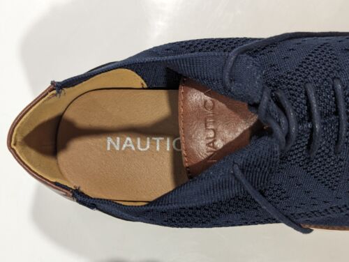 Nautica Herrenschuhe US 8,5 leichte Strick Textil Schnürschuhe Oxford-Schuhe Zaunkönig 3 - Bild 8 von 10