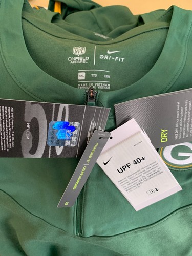 Nike Green Bay Packers Men's Long Sleeve 1/4 Zip Dri-Fit Top_Sideline Gear_NWT - Picture 3 of 6