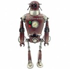 Steampunk Style Robot Brown Iron Art Handmade Tabletop Decoration Gift Collectio