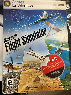 Microsoft Flight Simulator X (PC: Windows, 2006) DVD 2-discs