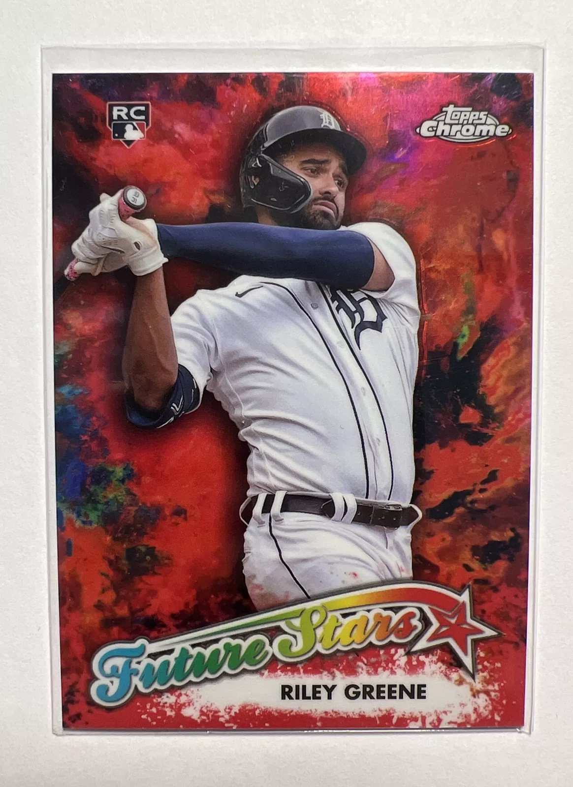 Riley Greene 2023 TOPPS CHROME #FSU-19 Rookie Future Stars RED REFRACTOR /5