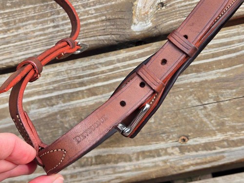Devoucoux Square Raised Contrast Padded English Noseband Caveson - Size SMALL - Picture 8 of 9