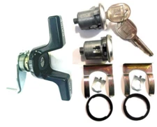 S10 Blazer S15 Jimmy 83-94 Chrome Door Cylinder Pair & Rear Lock Set  2 GM Keys