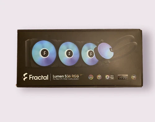 @PARTS@NO RETURNS@Fractal Lumen S36 RGB 360mm Liquid CPU Cooler AIO (AFRAI04)