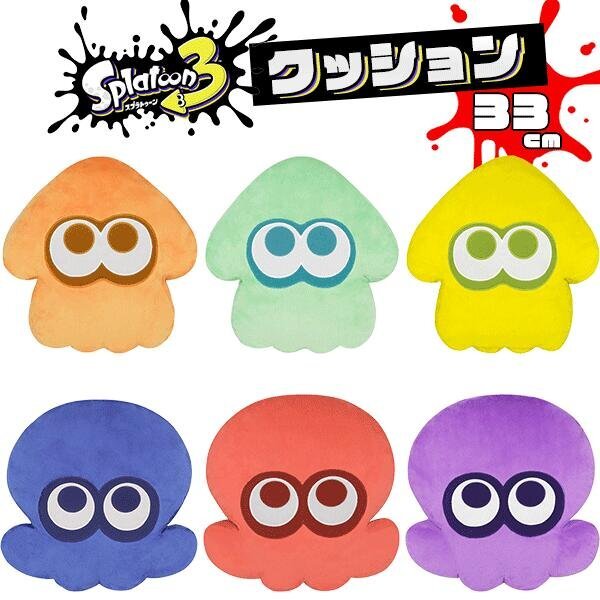 Splatoon 3 Todo Estrella Colección Inkling Calamar Octoling Pulpo Cushion Plush