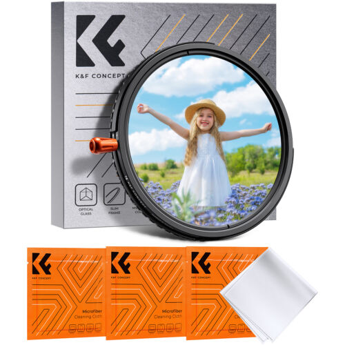 Filtro obiettivo K&F Concept 3 in 1 ND2-32 CPL nero diffusione nebbia 1/4 67 mm 77 mm K - Foto 2 di 18