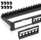 Everest 24 Port Keystone Patch Panel (1-Pack) - Removable 6-Port Panels