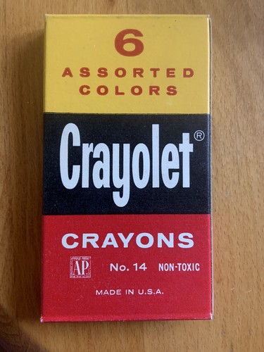 Vintage Crayolet #14 Original 6 Crayons - Unused, Made in USA - Picture 3 of 8