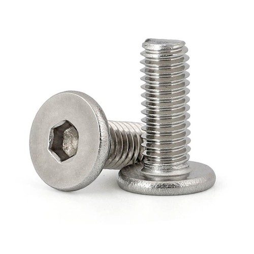 Viti a testa piatta ultrasottile in acciaio inox M3 M4 M5 M6 M8 5-50 mm - Foto 4 di 8