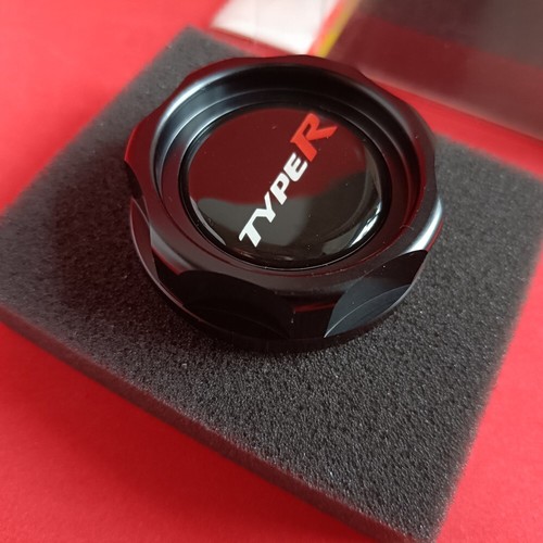 BLACK TYPE R ENGINE OIL FILLER CAP for CIVIC ACCORD K20A S2000 INTEGRA CRZ FN2 S - Picture 3 of 5