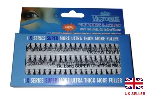 VICTORUS SUPER ULTRA THICK  BLACK LONG EYELASH **PREMIUM QUALITY*** - Afbeelding 1 van 1