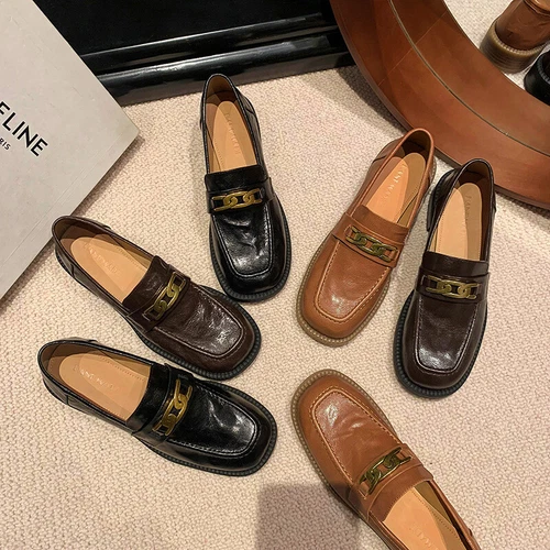 Zapatos individuales Tod's para mujer boca profunda con tacones gruesos y zapatos bajos - Imagen 5 de 6