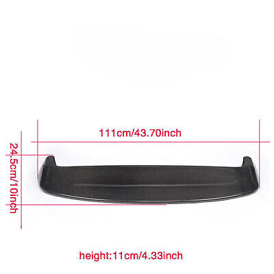 Real Carbon Fiber Fit VW GOLF 7 VII MK7 GTI R 14-17 Rear Roof Trunk Spoiler Wing - Picture 5 of 5
