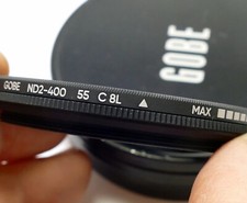 GOBE 55mm ND2-400 Variable ND Lens Filter 1-8.6 Stop Range C BL Min-max adjustab