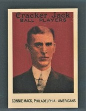 1993 Cracker Jack ~ 1915 Reprint Connie Mack ~ #10 of 24 Philadelphia Americans