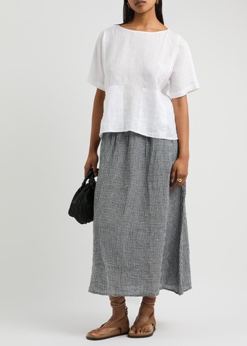 NEW Eileen Fisher Linen Top In White Size S #T2731 - Picture 8 of 8