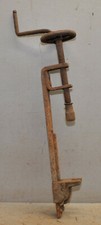 Antique blacksmith wheel wright horse shoe drill collectible early tool