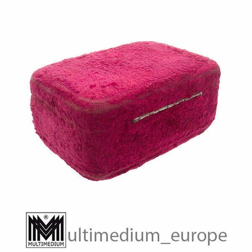 Historismo Estuche Joyero Caja para Broche Raro Rojo Rosa Rosa - Imagen 5 de 5