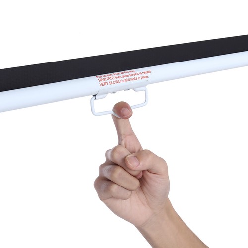 60/72/84/100-Inch Manual Pull Down Projector Screen 4:3 Matt White Surface Movie - Picture 4 of 12