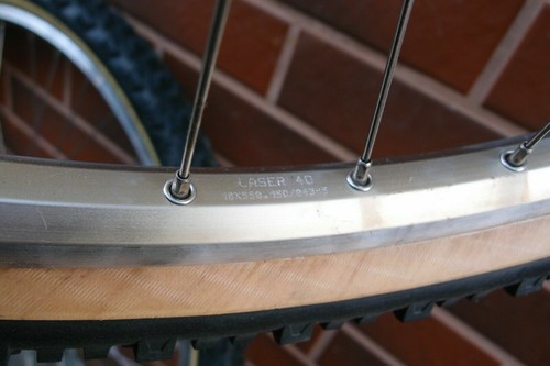 bike wheels MTB Vision Alloy 6063 by Rody /Laser 40 Shimano FH-RM30 Tioga Psycho - Picture 8 of 12