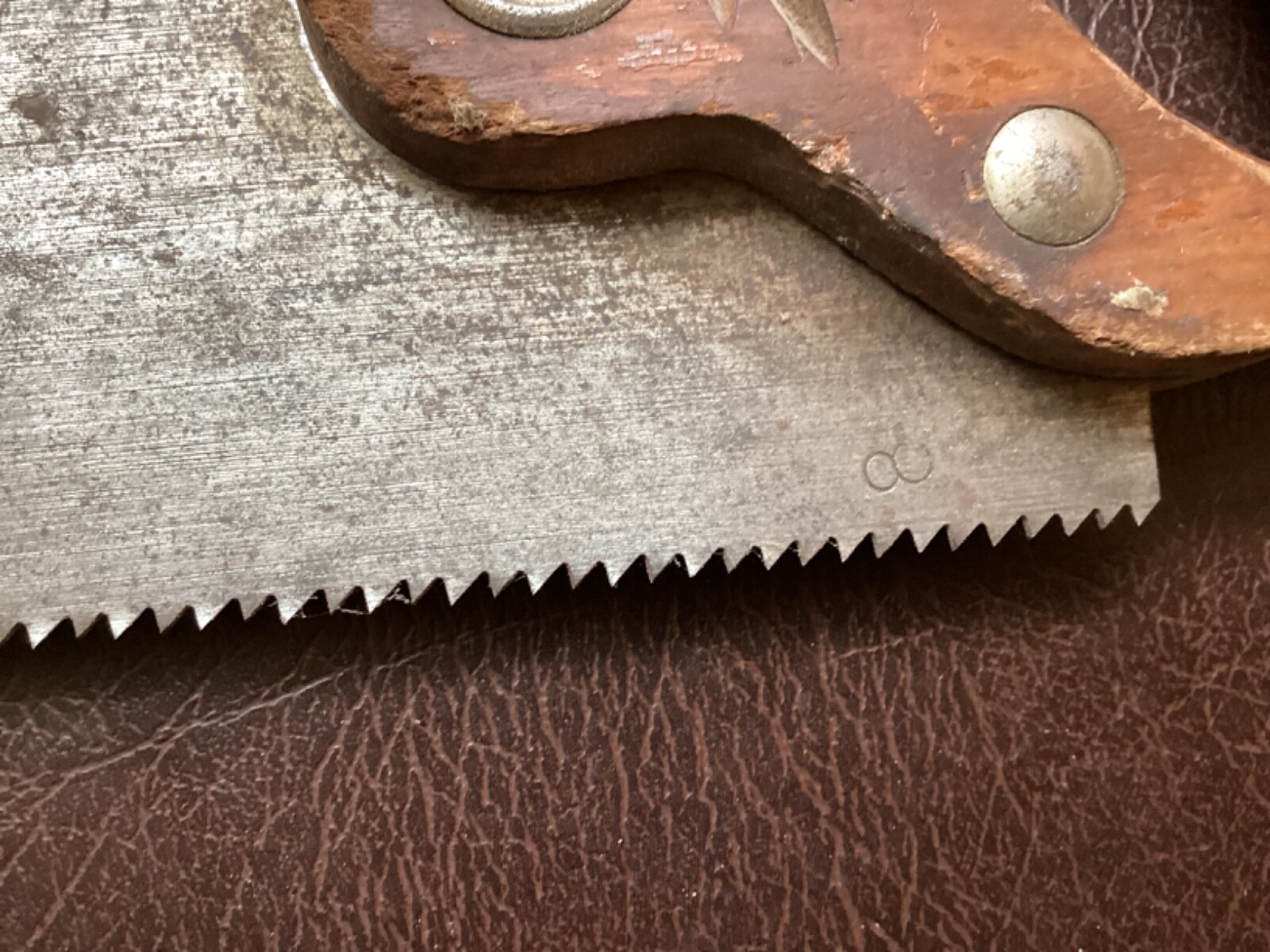 Vintage Disston D23 Hand Saw, 6 TPI 26" 29 1/2 Total Length Ornate