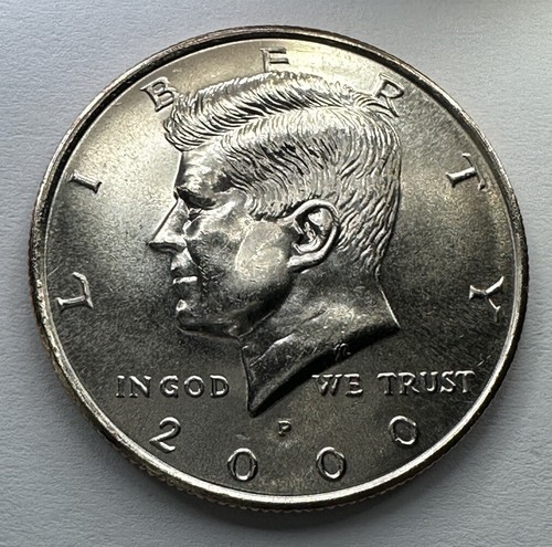 2000-P Kennedy Half Dollar 50cent Stück Münze aus US Mint Set. Stempelglanz - Bild 1 von 6