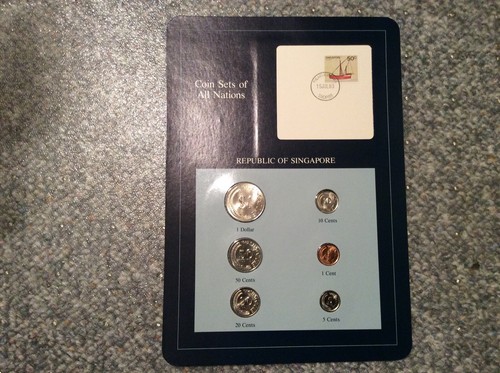 Franklin Mint coin sets of all nations card Republic of Singapore new