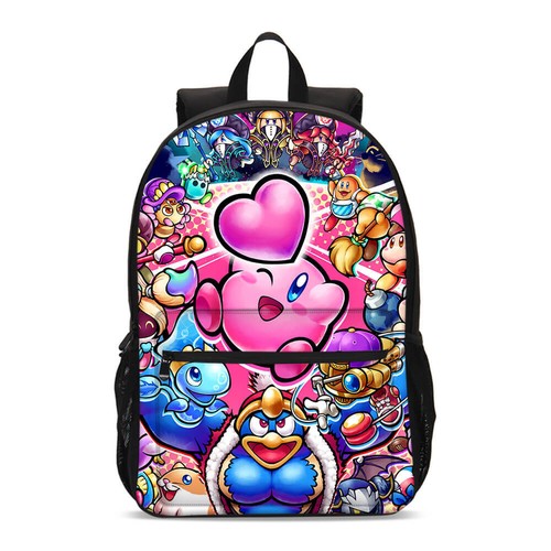 Cute Kirby Cartoon Girls Large School Backpack Insulated Lunch Bag Pen Pouch Lot - Bild 13 von 19