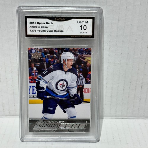 ANDREW COPP ROOKIE GMA 10 GEM MINT2015-16 Upper Deck Young Guns #205 RC - Picture 1 of 2