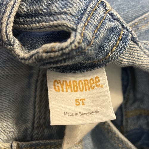 Gymboree Overalls Shortalls Girl’s Denim Jeans Light Wash Size 5T - Picture 7 of 7