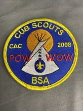 2008 CAC Cub Scouts Pow Wow Patch Boy Scouts Of America BSA