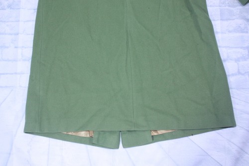 Vintage 60's / 70's Women's Green Long Coat with Fur Trim Collar - Overcoat? - Picture 9 of 23