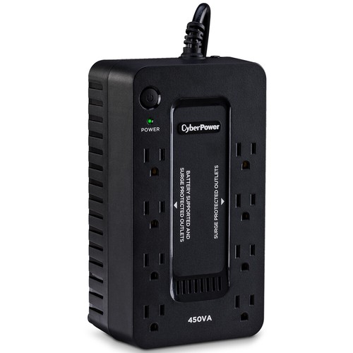 CyberPower SE450G1 UPS 8-Outlet Battery Backup w/ Surge Protection, Energy Star - Picture 2 of 4