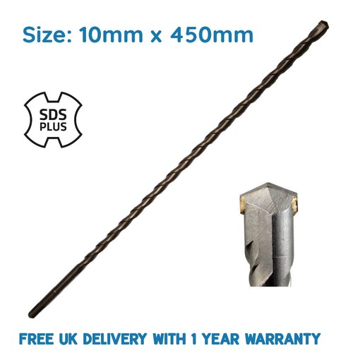 10mm x 450mm 45cm SDS+ PLUS Hammer Masonry Drill Bit Free Postage - Picture 1 of 4