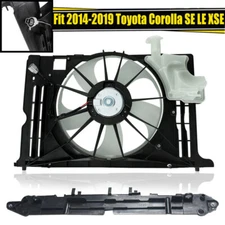 Fit 2014 2015 2016-2019 Toyota Corolla SE LE XSE Radiator Condenser Cooling Fan